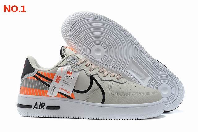 Nike Air Force 1 Grey Orange NO.1;
